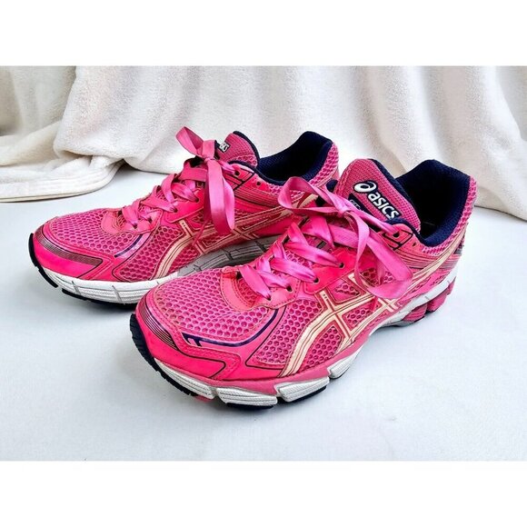 Asics Size 10 Womens GT-1000 Pink Breast Cancer Embroidered Logo Duomax Sneakers - Picture 14 of 16